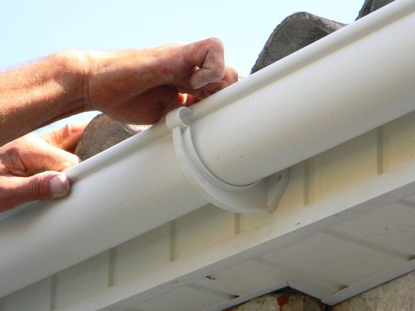 Plastic Gutter Repair in Merrillville